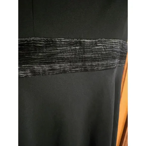 Dana Kay Womens Fit & Flare Little Black Dress Mid Length Plus Size 16W - Picture 4 of 10